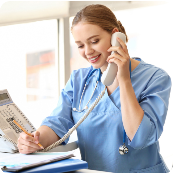 Medical Assistant scheduling an appointment