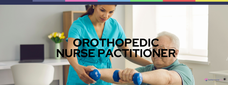 Orthopedic Nurse Practitioner doing physical therapy with patient